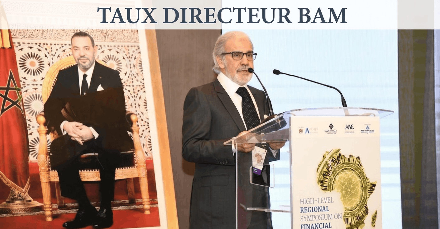 Graphique du taux directeur de Bank Al-Maghrib