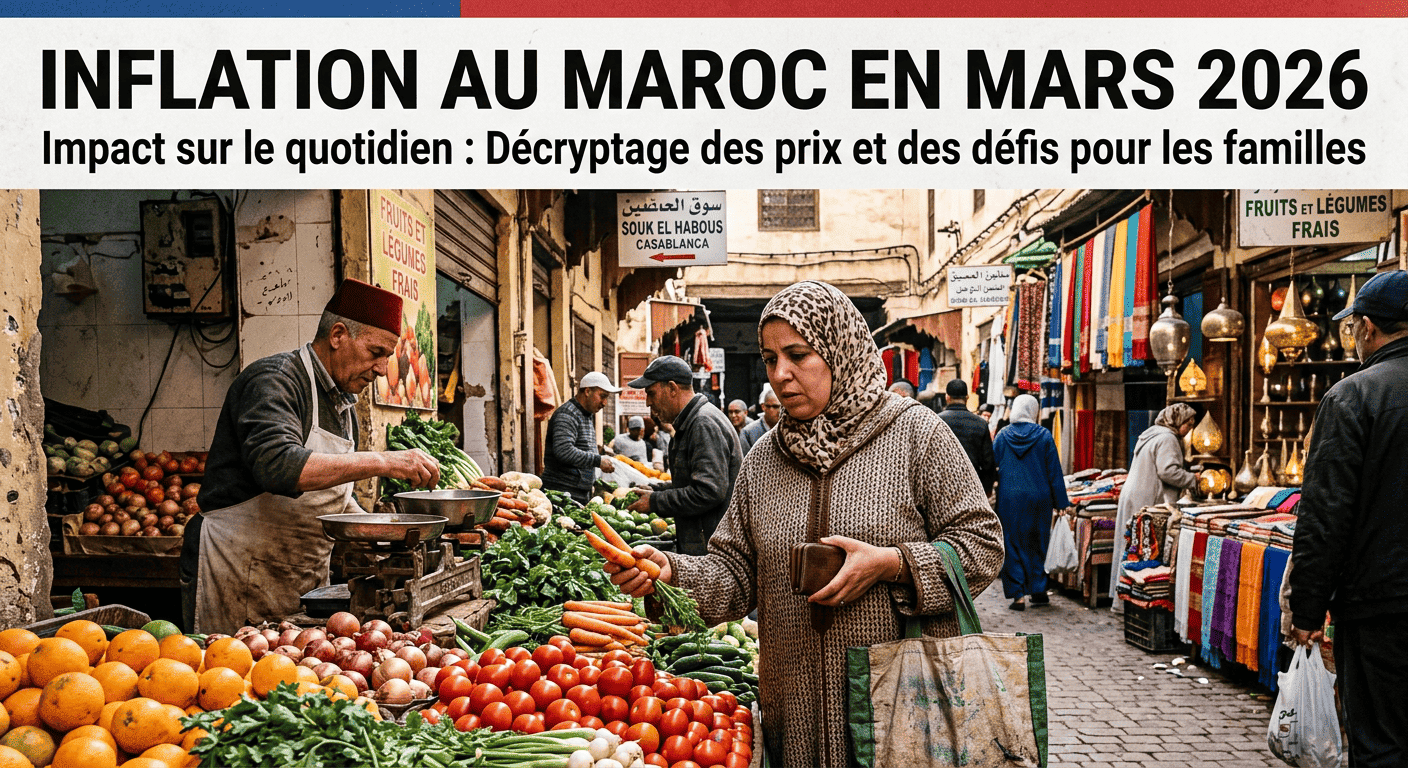 Inflation au Maroc en Mars 2026 : Hausse de l'IPC